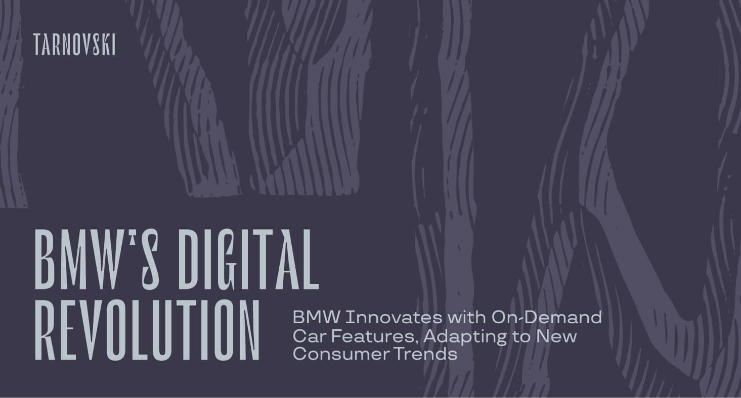 BMW Innovates with On-Demand Car Features, Adapting to New Consumer Trends